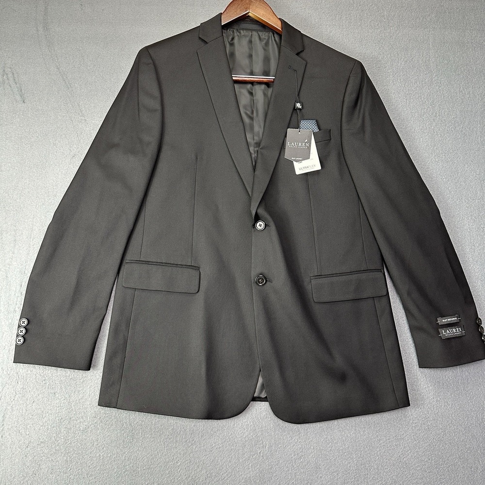 Ralph Lauren Big Boy's 20H Black Bloxbury Suit Jacket NEW $110 HXBU11QTH000